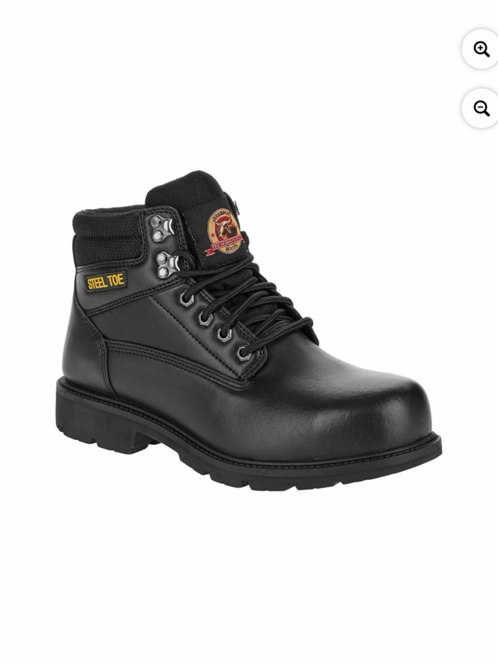 Steel Toe Black Men's Work Boot